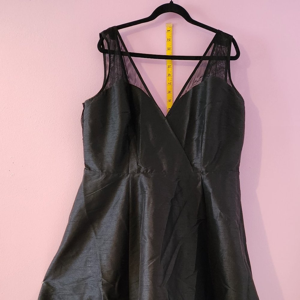eShakti Black High-Low Formal Dress